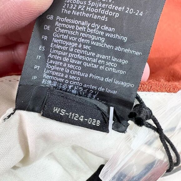 Scotch & Soda Maison Scotch Women's 8 Wool Blend Pants in Burnt Sienna New - Picture 11 of 11